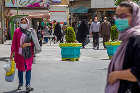 اولین روز طرح ماسک اجباری در اراک- خیابان مخابرات