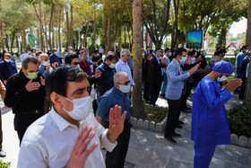 مراسم تشییع دومین شهید مدافع سلامت اصفهان
