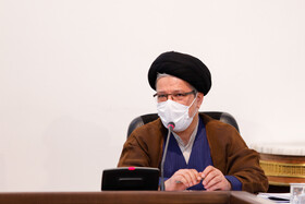 سعید رضا عاملی دبیر شورای عالی انقلاب فرهنگی در جلسه ستاد مهندسی فرهنگی