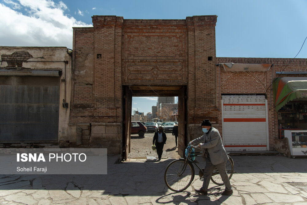دروازه های ورودی بازار تاریخی ارومیه در نوروز ۱۴۰۰