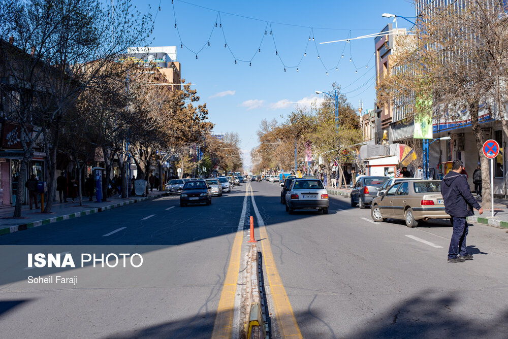 خیابان امام ارومیه در نوروز ۱۴۰۰