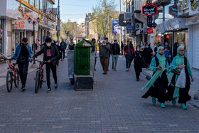 خیابان خیام ارومیه در نوروز۱۴۰۰