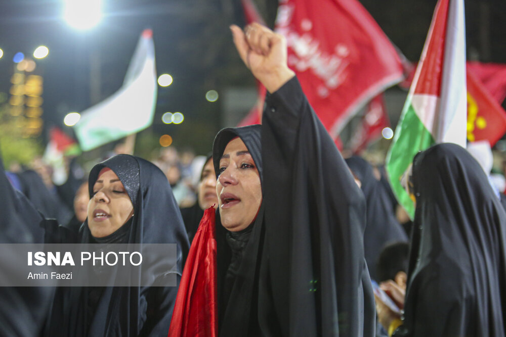 تجمع اعتراض آمیز به جنایت رژیم صهیونسیتی در نوار غزه