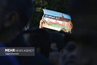دانشجویان در اعتراض به جنایات رژیم صهیونیستی تحصن می‌کنند