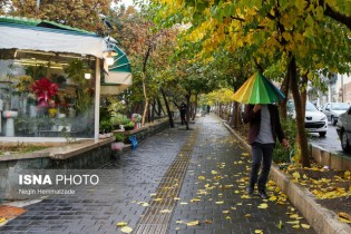 تداوم بارش‌های پاییزی در برخی مناطق استان تهران