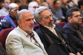 حضور احمد مسجدجامعی، عضو و رئیس پیشین شورای اسلامی شهر تهران در بزرگداشت دکتر کریم مجتهدی