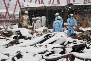زلزله اخیر ژاپن؛ بیش از ۳۰ تن بر اثر سرما جان باختند