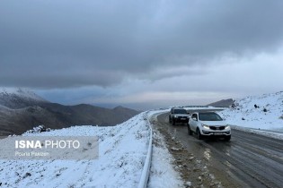 بارش برف و باران در جاده‌های ۲۶ استان کشور