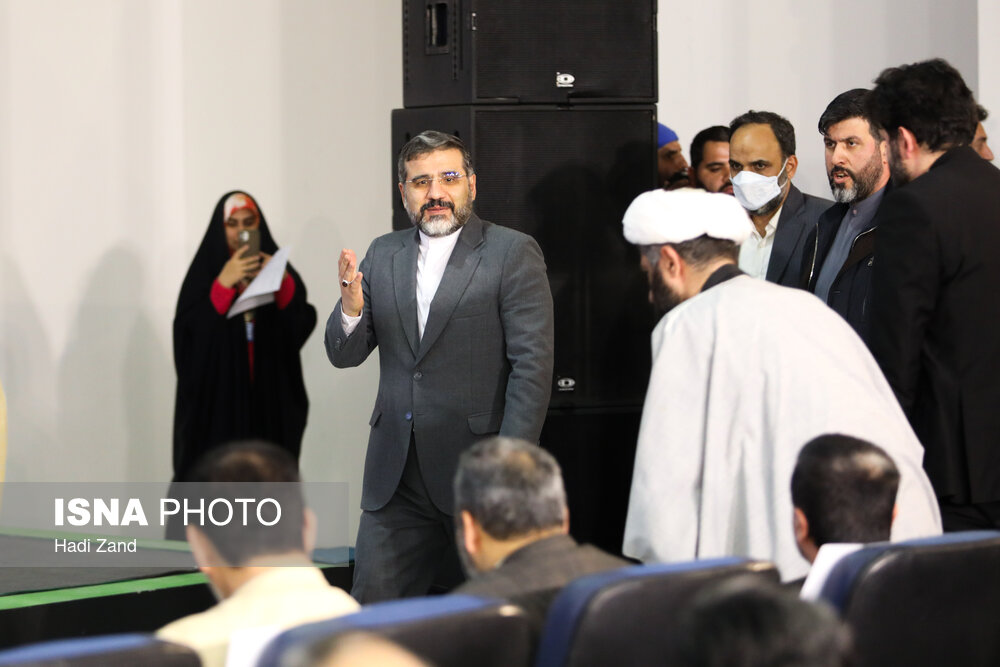 محمد مهدی اسماعیلی، وزیر فرهنگ و ارشاد اسلامی در اختتامیه نمایشگاه رسانه‌های ایران