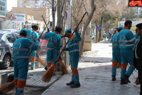 فعالیت کارکنان پاکبان، جهت نظافت سطح شهر بیرجند