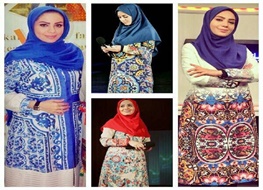 تقدیر از مجری زن برای استفاده از پوشش ایرانی