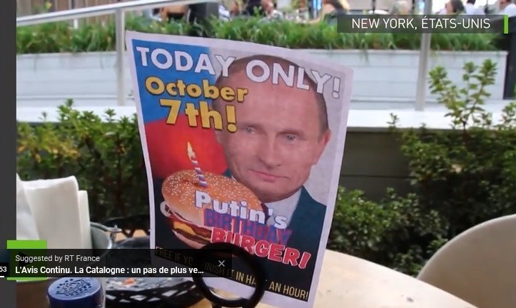 (تصاویر) ماجرای جنجالی همبرگر تولد پوتین