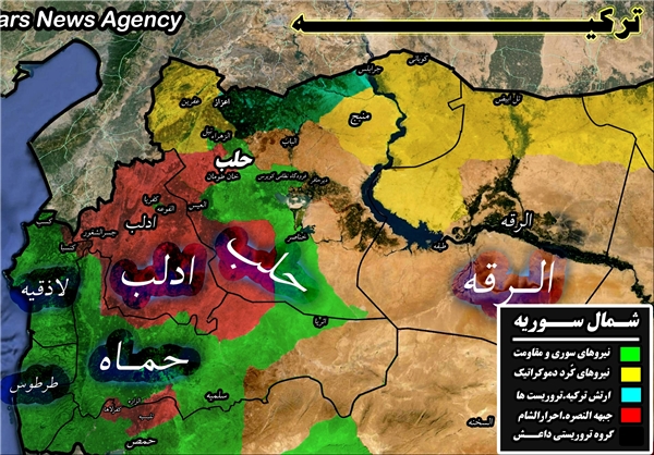 نحوه تامین امنیت مسیر لجستیک مرکز به شمال سوریه +نقشه