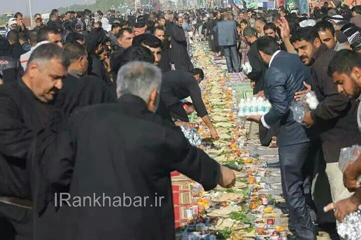 بزرگترين سفره جهان برای زائرین اربعین