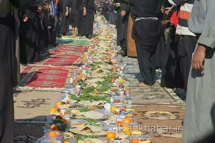 بزرگترين سفره جهان برای زائرین اربعین