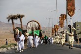 تصاویر/ کاروان نمادین امام‌حسین(ع) در بیرجند