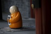 تصاویر/ ربات راهب وارد معبدی در چین شد
