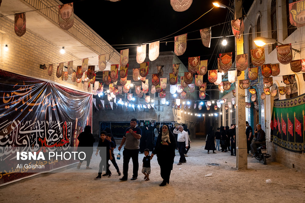 آیین شمع زنی شب عاشورا - بوشهر