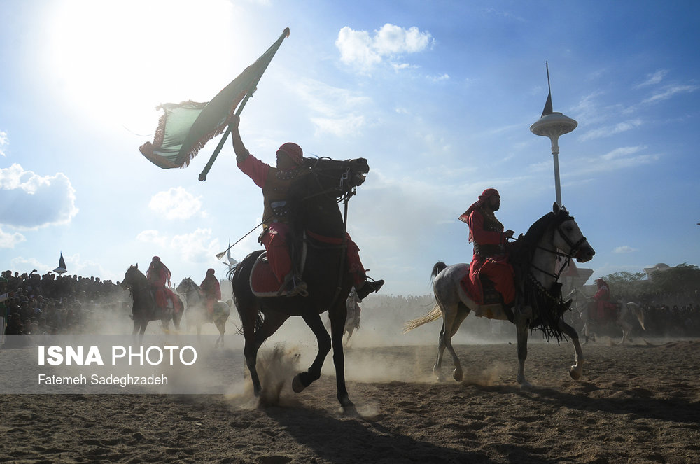 اجرای تعزیه امام حسین (ع) در امامزاده شاه کرم اصفهان