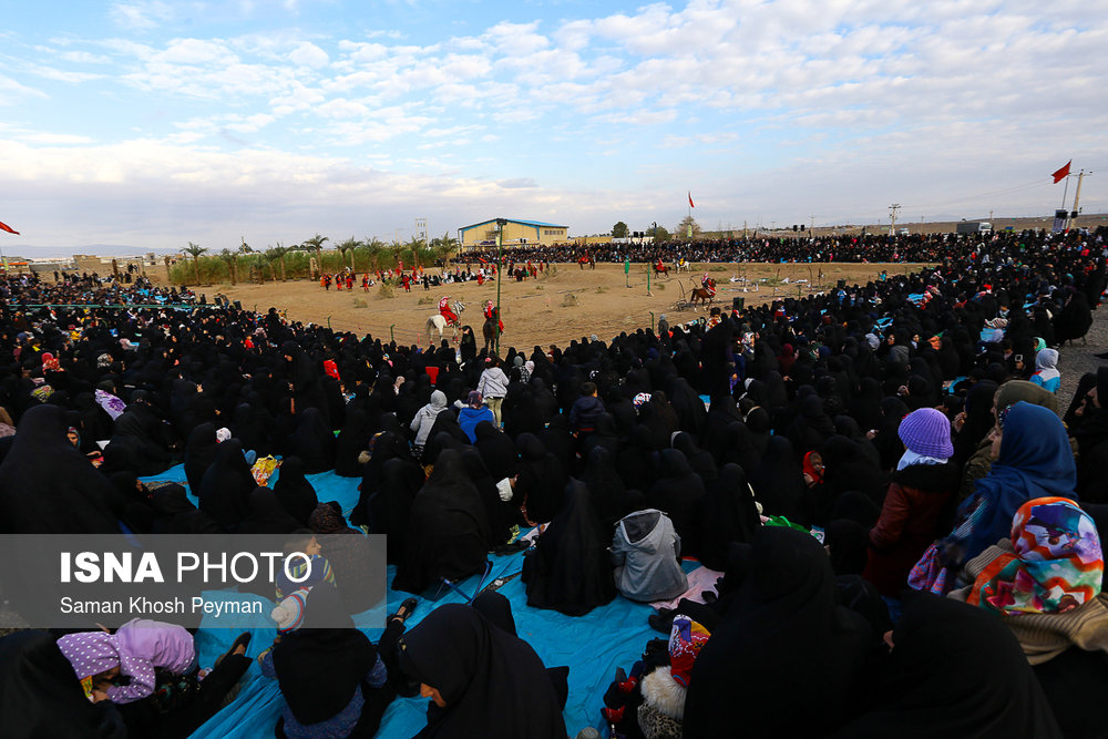 اجرای تعزیه امام حسین (ع) در روستای تاریخی اریسمان شهرستان نطنز استان اصفهان