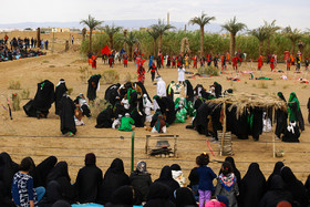 اجرای تعزیه امام حسین (ع) در روستای تاریخی اریسمان شهرستان نطنز استان اصفهان