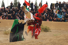 اجرای تعزیه امام حسین (ع) در روستای تاریخی اریسمان شهرستان نطنز استان اصفهان