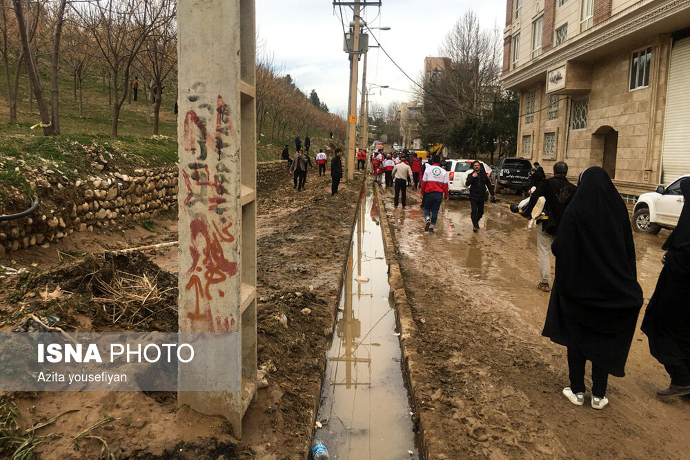 طغیان رودخانه‌های کشکان و خرم‌رود در استان لرستان - شهر خرم آباد