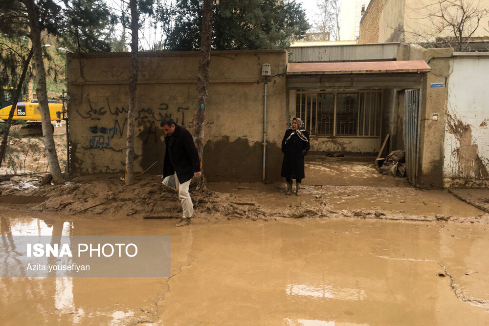 طغیان رودخانه‌های کشکان و خرم‌رود در استان لرستان - شهر خرم آباد