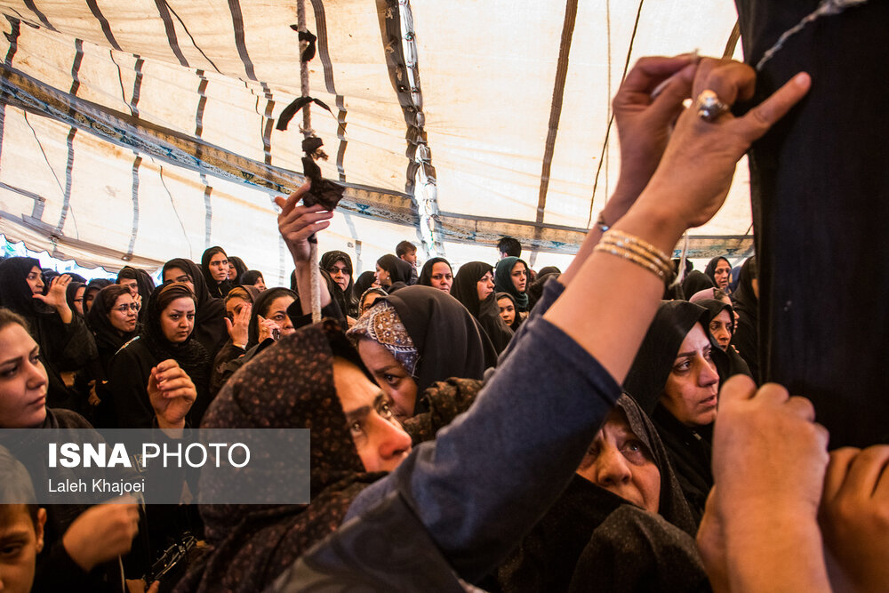 برپایی چادرعزا در خانه حاج «رشید» سیرجان