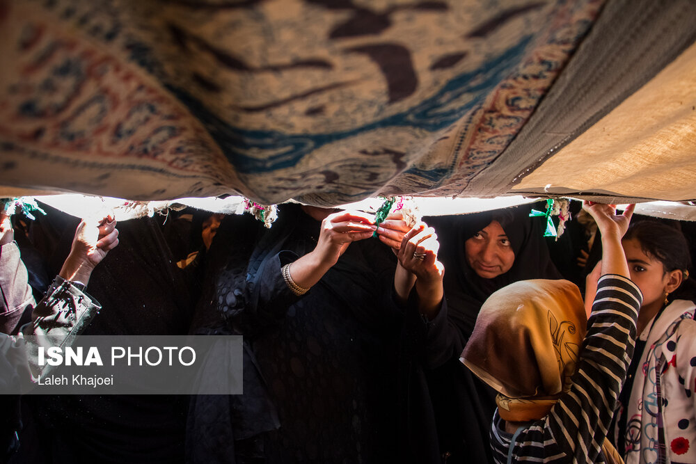 برپایی چادرعزا در خانه حاج «رشید» سیرجان