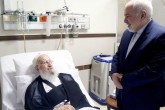 ظریف از آیت‌الله مکارم شیرازی عیادت کرد