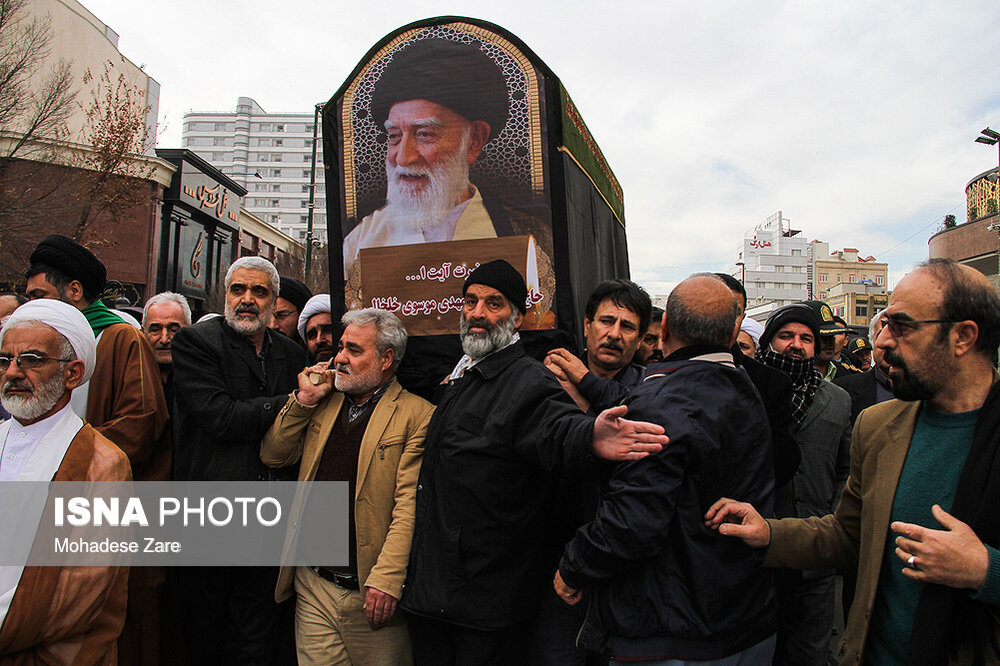 مراسم تشییع پیکر آیت‌الله سید محمد مهدی خلخالی