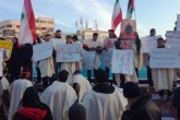 جمعی ازمردم تهران،«کفن پوش»در مراسم تشییع شهید سلیمانی شرکت کردند