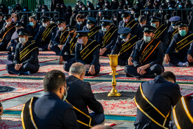 آیین خطبه خوانی خادمان حرم کریمه اهل بیت(ع) در روز شهادت امام کاظم(ع)