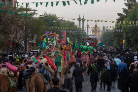 مراسم نمادین استقبال از ورود کاروان حضرت معصومه(س) به قم