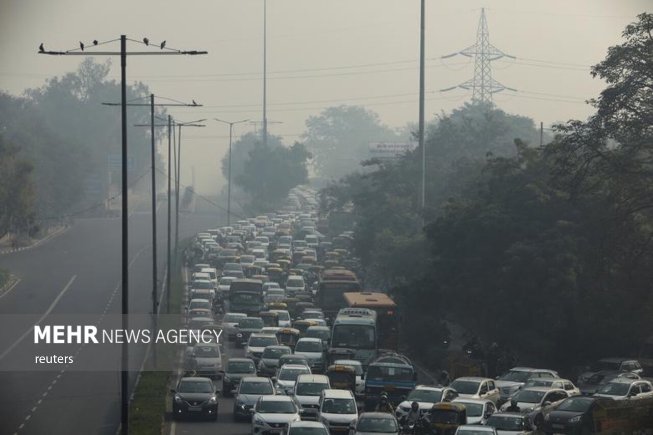 آلودگی شدید هوا در پایتخت هند