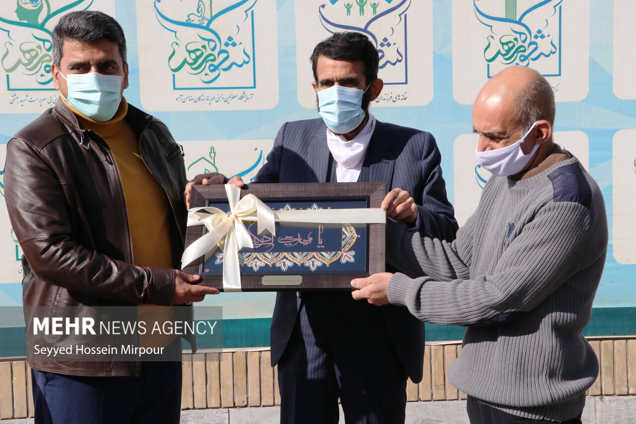 دیدار قهرمان ملی المپیک بامعلولین آسایشگاه شهید بهشتی