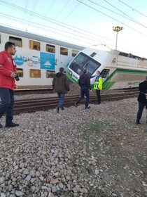 حادثه برخورد دو دستگاه قطار مترو کرج - تهران