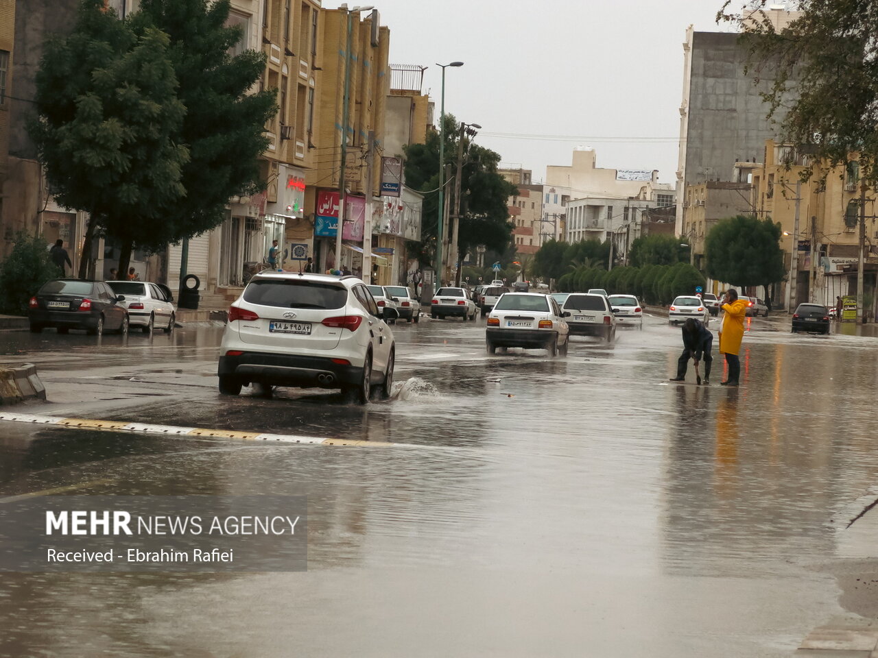 بارش باران در بندرعباس