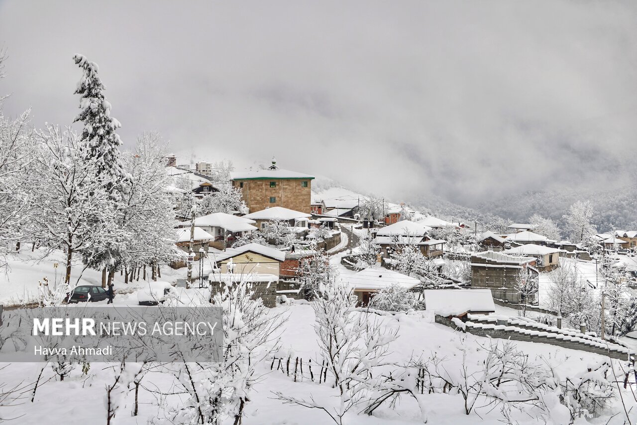 بهمنان در اولین بارش برف زمستانه