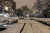 بارش باران و برف در بخشهایی از تهران بارش باران و برف در بخشهایی از تهران