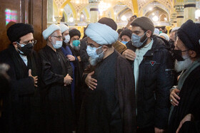 حضور حجت الاسلام و المسلمین فاضل لنکرانی در مسجد امام حسن عسگری(ع) برای تسلیت رحلت آیت الله صافی گلپایگانی