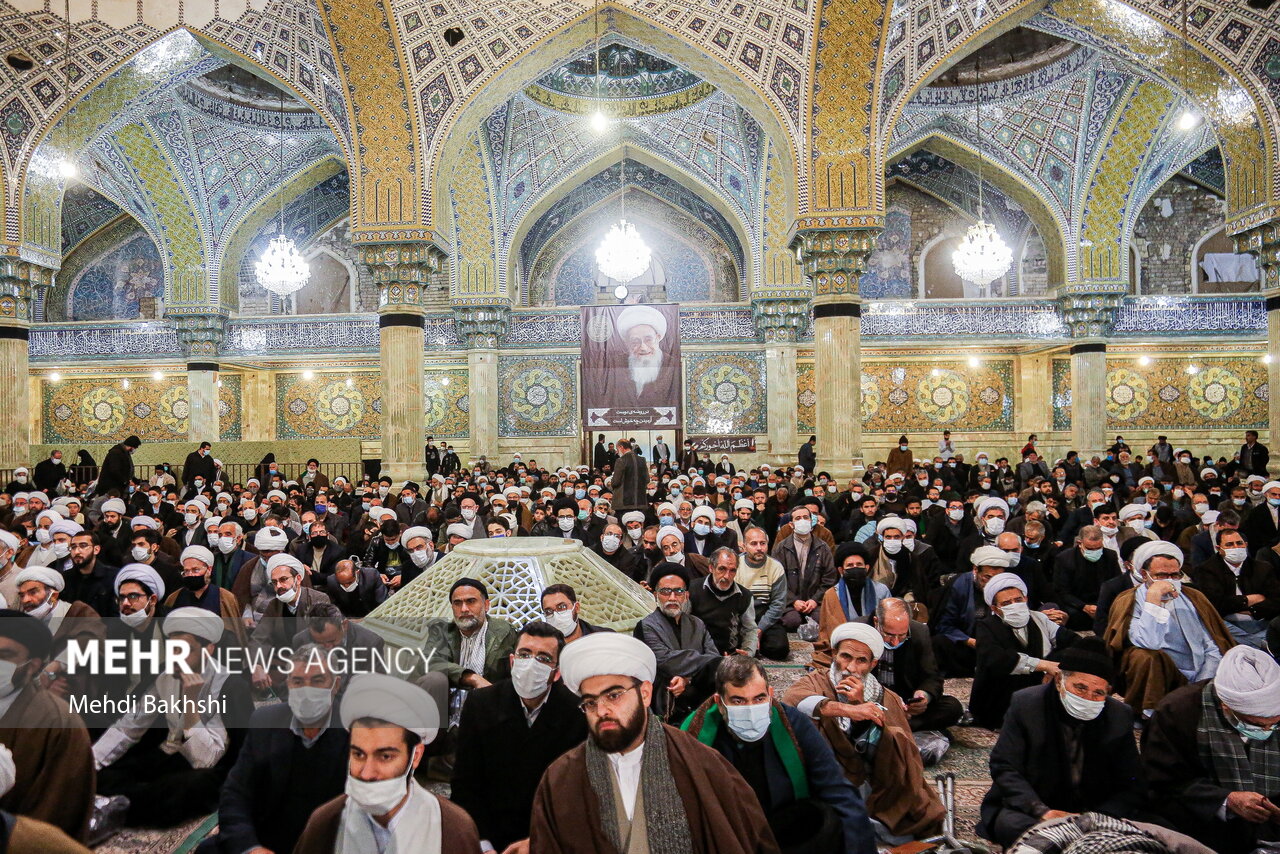 مراسم بزرگداشت آیت الله صافی گلپایگانی در در قم