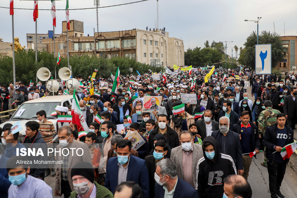 مراسم گرامیداشت ۲۲ بهمن چهل و سومین سالروز پیروزی شکوهمند انقلاب اسلامی-اهواز