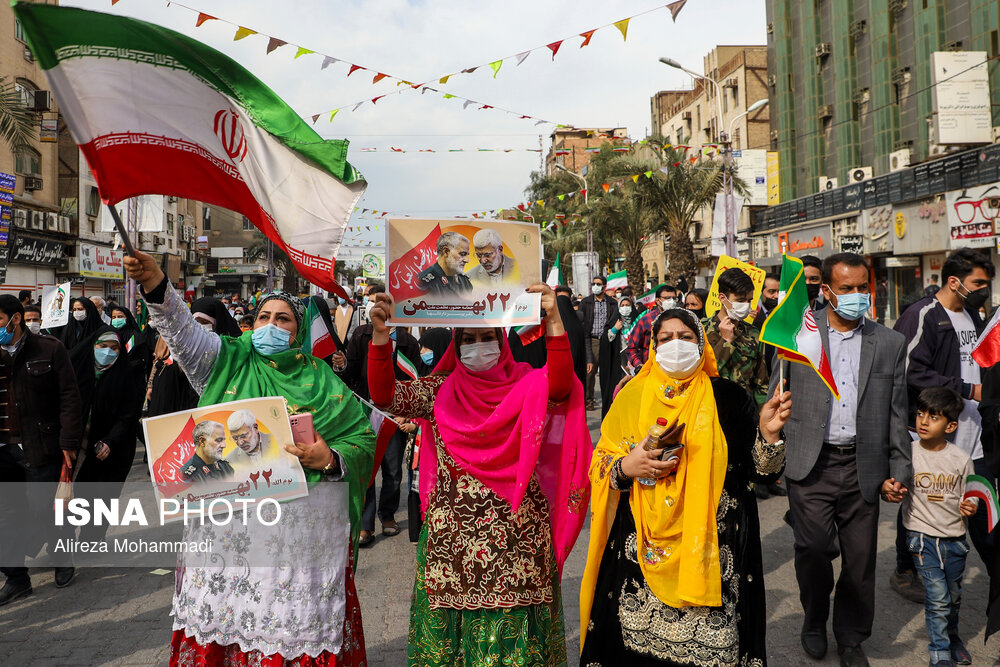 مراسم گرامی‌داشت ۲۲ بهمن چهل و سومین سالروز پیروزی شکوهمند انقلاب اسلامی-اهواز