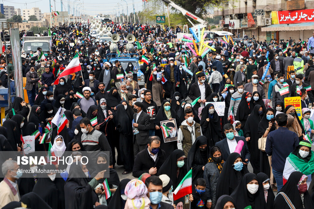 مراسم گرامیداشت ۲۲ بهمن چهل و سومین سالروز پیروزی شکوهمند انقلاب اسلامی-اهواز