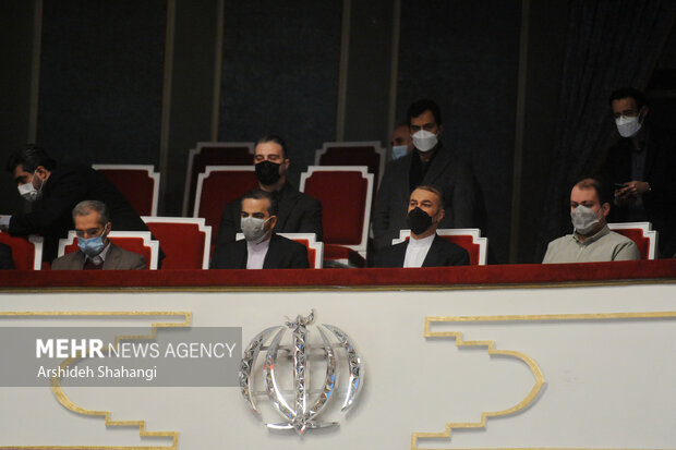 حسین امیر عبداللهیان وزیر امور خارجه در کنسرت ارکستر سمفونیک تهران حضور دارد