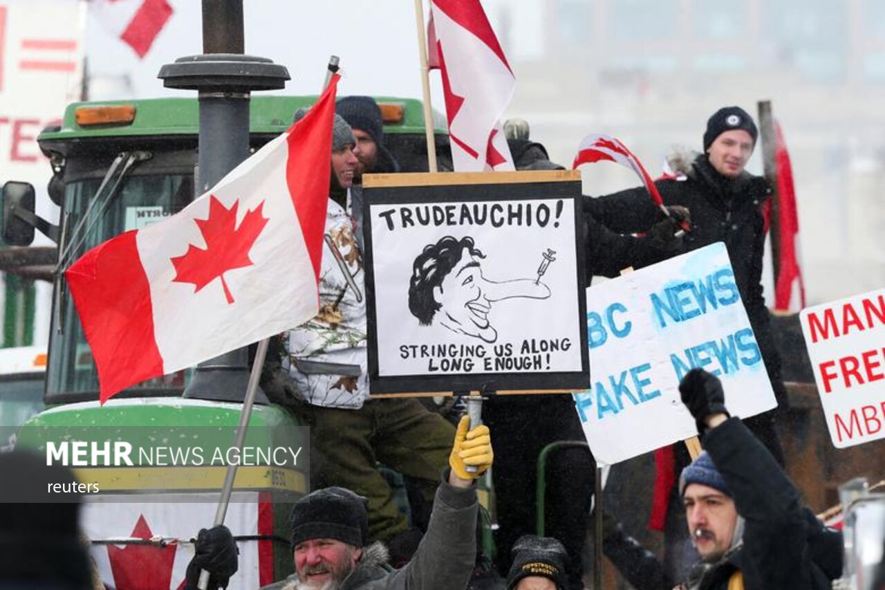 تقابل پلیس کانادا با معترضان علیه محدودیت‌های کرونا
