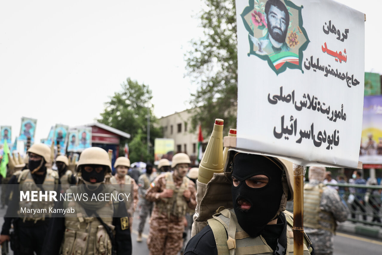 راهپیمایی روز جهانی قدس در تهران صبح جمعه ۹ اردیبهشت ۱۴۰۱ با حضور گسترده مردم برگزار شد