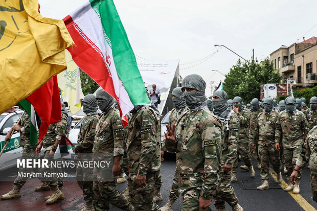 راهپیمایی روز جهانی قدس در تهران صبح جمعه ۹ اردیبهشت ۱۴۰۱ با حضور گسترده مردم برگزار شد